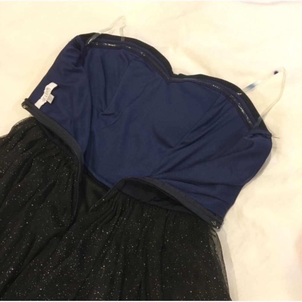 Party Sequins & Sparkle Strapless Tulle Dress - Picture 5 of 7